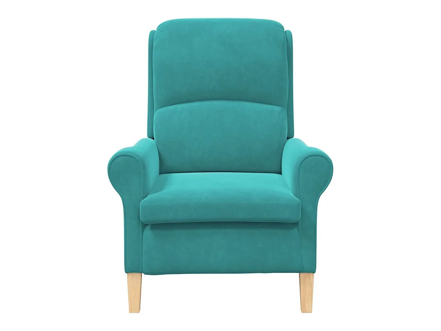 Poltrona | Cadeira Relax | Poltrona Confortável para Sala Turquesa 76x94x102 cm Veludo SHL134762