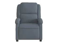 Poltrona | Cadeira Relax | Cadeira reclinável veludo cinzento-escuro SHL42637