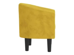 Poltrona | Cadeira Relax | Poltrona Confortável para Sala veludo amarelo SHL728291