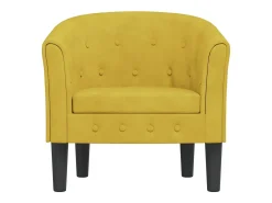 Poltrona | Cadeira Relax | Poltrona Confortável para Sala veludo amarelo SHL728291