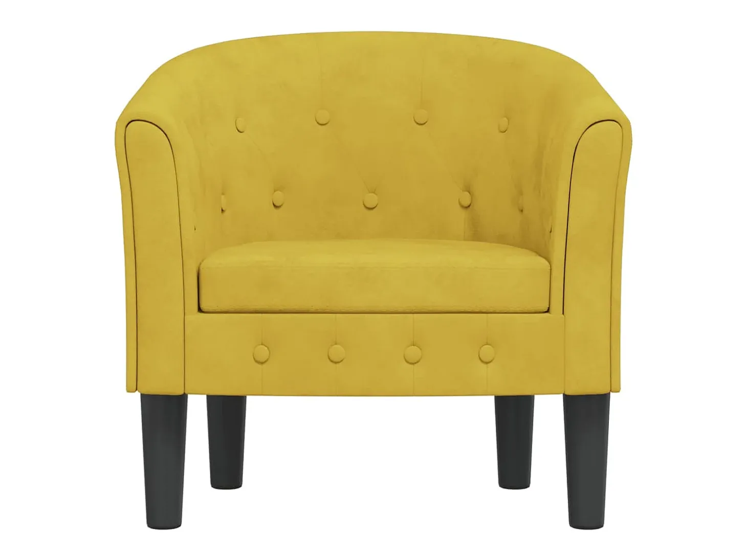 Poltrona | Cadeira Relax | Poltrona Confortável para Sala veludo amarelo SHL728291