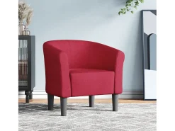 Poltrona | Cadeira Relax | Poltrona Confortável para Sala tecido vermelho tinto SHL246021