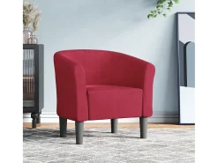 Poltrona | Cadeira Relax | Poltrona Confortável para Sala veludo vermelho tinto SHL183638