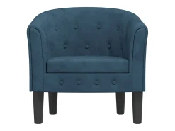 Poltrona | Cadeira Relax | Poltrona Confortável para Sala veludo azul-escuro SHL143094