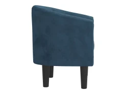 Poltrona | Cadeira Relax | Poltrona Confortável para Sala veludo azul-escuro SHL143094