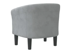 Poltrona | Cadeira Relax | Poltrona Confortável para Sala veludo cinzento-escuro SHL32442