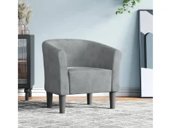 Poltrona | Cadeira Relax | Poltrona Confortável para Sala veludo cinzento-escuro SHL32442