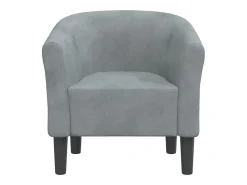 Poltrona | Cadeira Relax | Poltrona Confortável para Sala veludo cinzento-escuro SHL32442