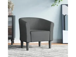 Poltrona | Cadeira Relax | Poltrona Confortável para Sala tecido cinzento-escuro SHL894877