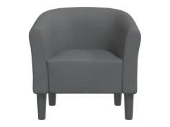 Poltrona | Cadeira Relax | Poltrona Confortável para Sala tecido cinzento-escuro SHL894877