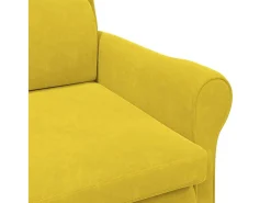 Poltrona | Cadeira Relax Amarelo 76x94x102 cm Veludo SHL130717