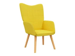 Poltrona | Cadeira Relax com banco tecido amarelo mostarda SHL440318