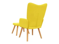 Poltrona | Cadeira Relax com banco tecido amarelo mostarda SHL440318