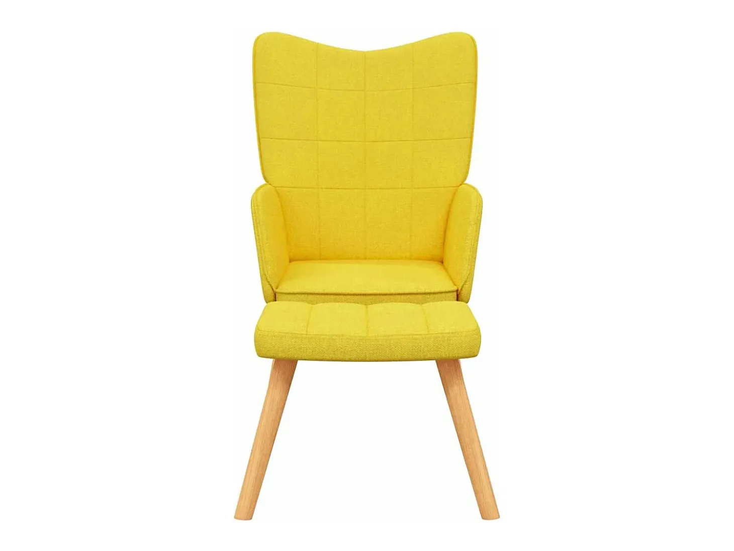 Poltrona | Cadeira Relax com banco tecido amarelo mostarda SHL440318