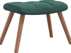 Poltrona | Cadeira Relax com banco veludo verde-escuro SHL445630