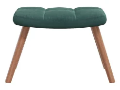 Poltrona | Cadeira Relax com banco veludo verde-escuro SHL445630