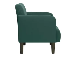 Poltrona | Cadeira Relax com apoio de braços 54 cm veludo verde-escuro SHL708159