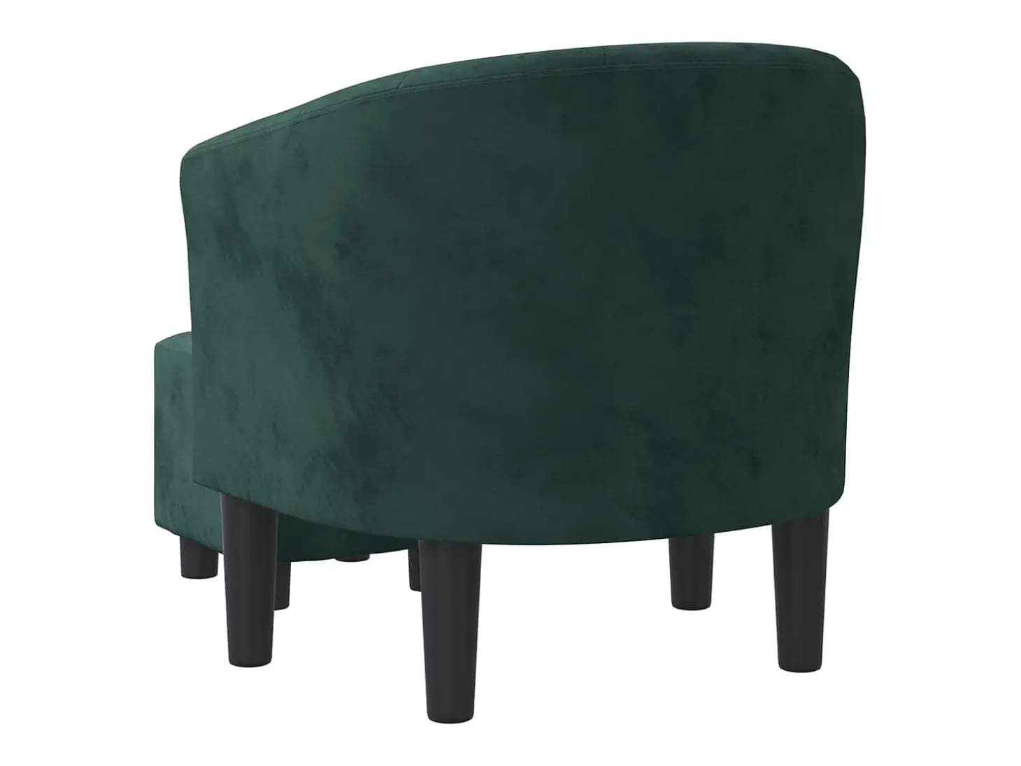 Poltrona | Cadeira Relax com apoio de pés veludo verde-escuro SHL615705