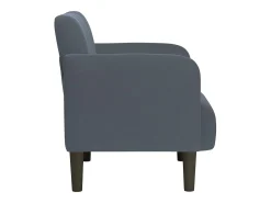 Poltrona | Cadeira Relax com apoio de braços 54 cm veludo cinzento-escuro SHL805872
