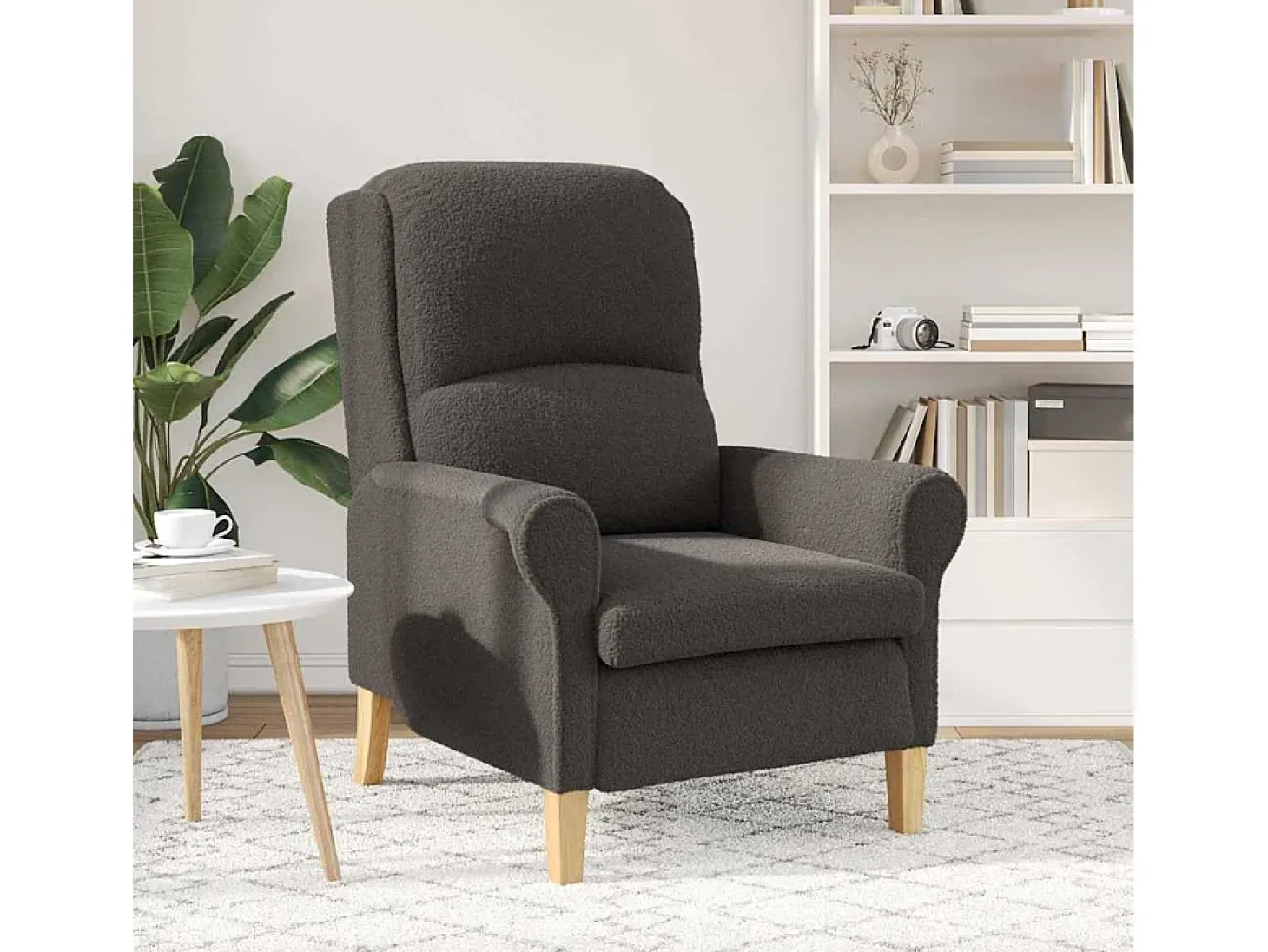 Poltrona | Cadeira Relax Cinzento escuro 76x94x102 cm SHL801494