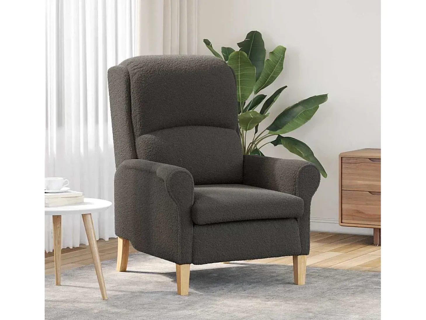 Poltrona | Cadeira Relax Cinzento escuro 76x94x102 cm SHL801494