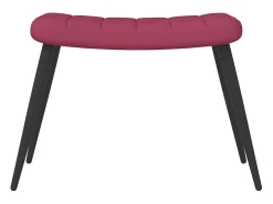 Poltrona | Cadeira Relax com banco veludo vermelho tinto SHL465282