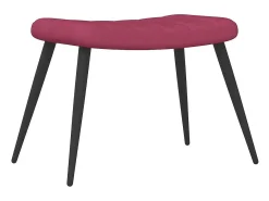 Poltrona | Cadeira Relax com banco veludo vermelho tinto SHL465282