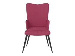 Poltrona | Cadeira Relax com banco veludo vermelho tinto SHL465282