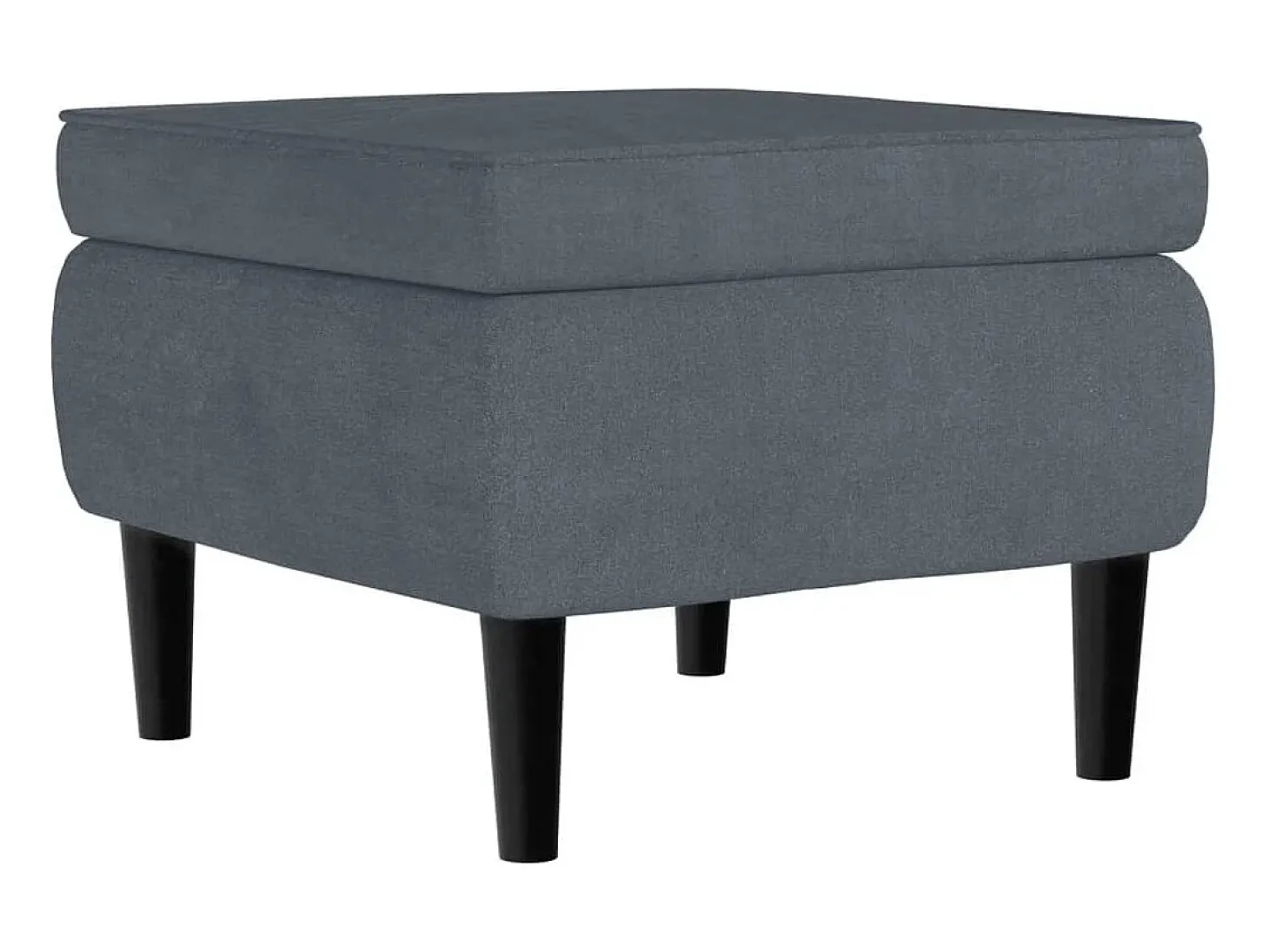 Poltrona | Cadeira Relax com banco veludo cinzento-escuro SHL274100
