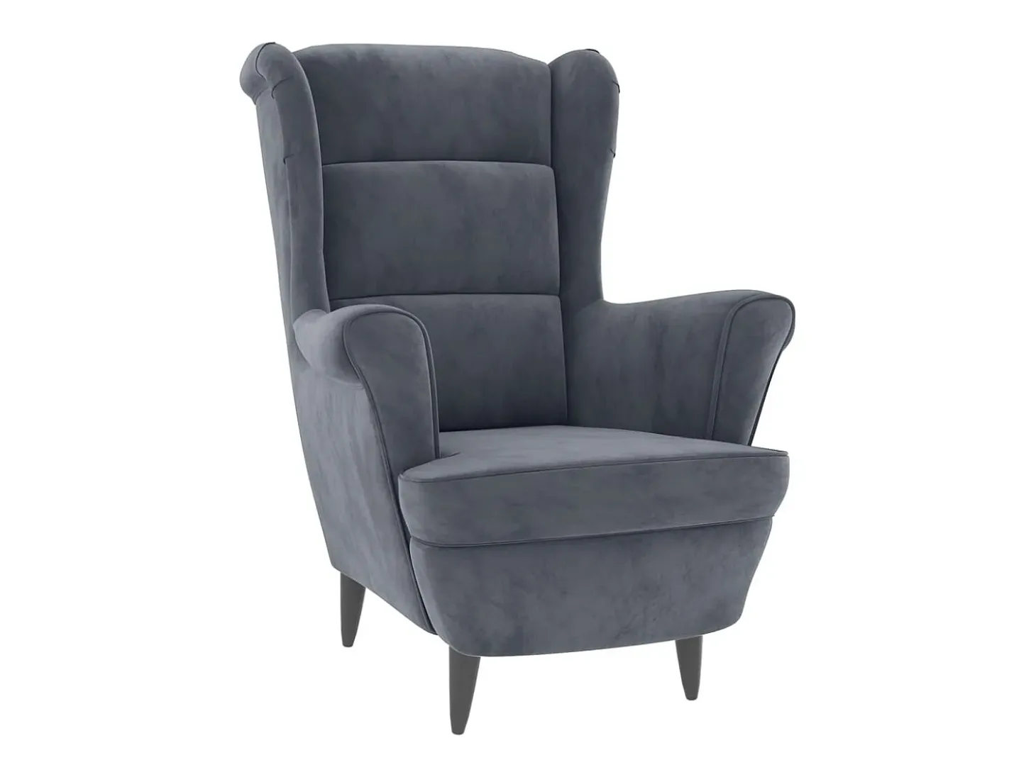 Poltrona | Cadeira Relax com banco veludo cinzento-escuro SHL274100