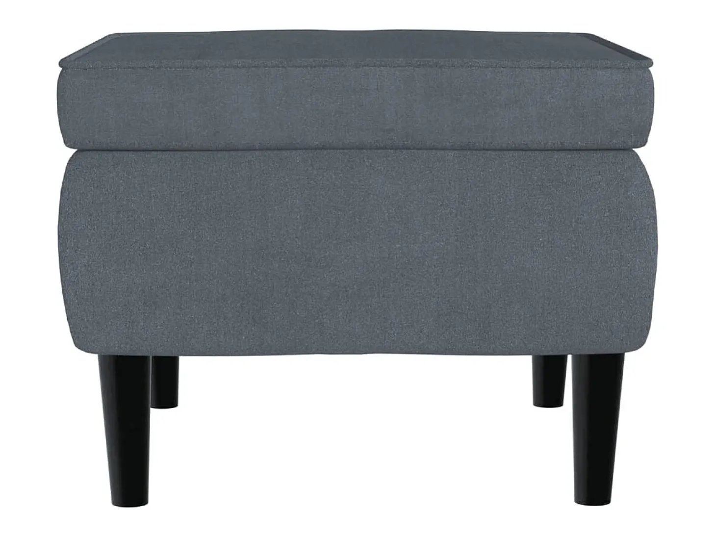 Poltrona | Cadeira Relax com banco veludo cinzento-escuro SHL274100