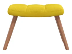 Poltrona | Cadeira Relax com banco veludo amarelo mostarda SHL475152