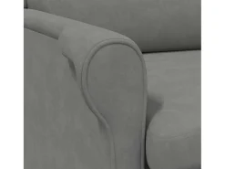 Poltrona | Cadeira Relax Cinzento escuro 76x94x102 cm Microfibra SHL359366