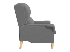 Poltrona | Cadeira Relax Cinzento escuro 76x94x102 cm Microfibra SHL359366