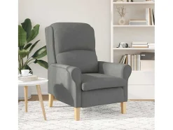 Poltrona | Cadeira Relax Cinzento escuro 76x94x102 cm Microfibra SHL359366