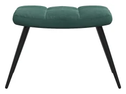 Poltrona | Cadeira Relax com banco veludo verde-escuro SHL139185