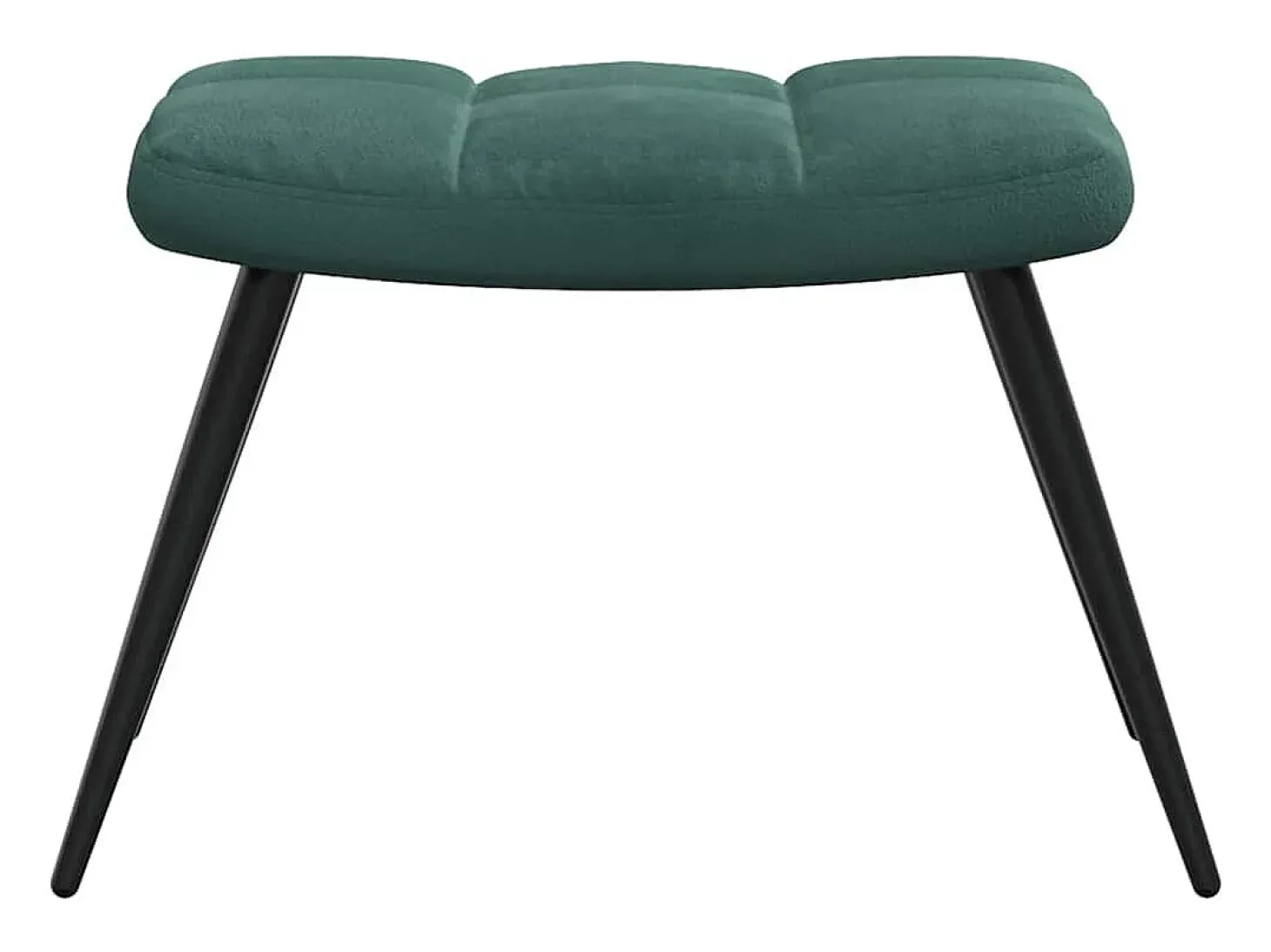 Poltrona | Cadeira Relax com banco veludo verde-escuro SHL139185