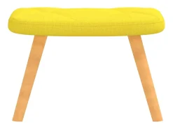 Poltrona | Cadeira Relax com banco tecido amarelo mostarda SHL523295