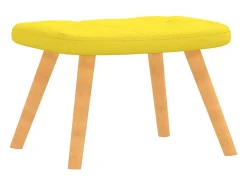 Poltrona | Cadeira Relax com banco tecido amarelo mostarda SHL523295