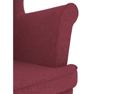 Poltrona | Cadeira Relax com apoio de braços 74x84x100 cm tecido vermelho tinto SHL10114