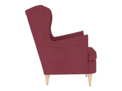 Poltrona | Cadeira Relax com apoio de braços 74x84x100 cm tecido vermelho tinto SHL10114