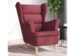 Poltrona | Cadeira Relax com apoio de braços 74x84x100 cm tecido vermelho tinto SHL10114