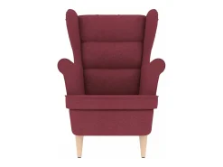 Poltrona | Cadeira Relax com apoio de braços 74x84x100 cm tecido vermelho tinto SHL10114