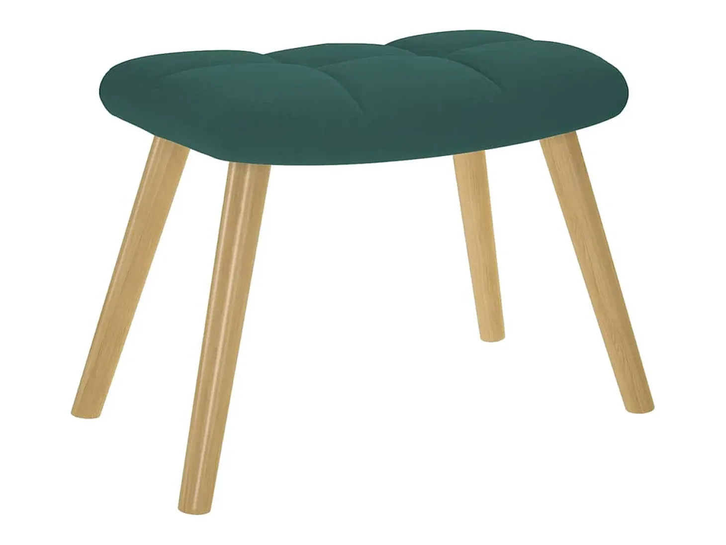 Poltrona | Cadeira Relax com banco p/ pés tecido verde-escuro SHL189919