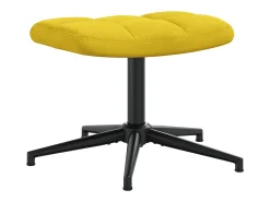 Poltrona | Cadeira Relax com banco veludo amarelo mostarda SHL220340