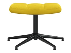 Poltrona | Cadeira Relax com banco veludo amarelo mostarda SHL220340