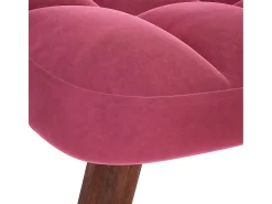 Poltrona | Cadeira Relax com banco veludo vermelho tinto SHL93386