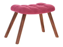 Poltrona | Cadeira Relax com banco veludo vermelho tinto SHL93386
