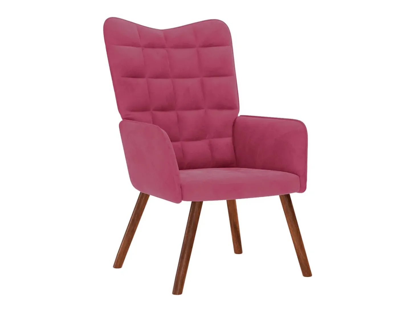 Poltrona | Cadeira Relax com banco veludo vermelho tinto SHL93386