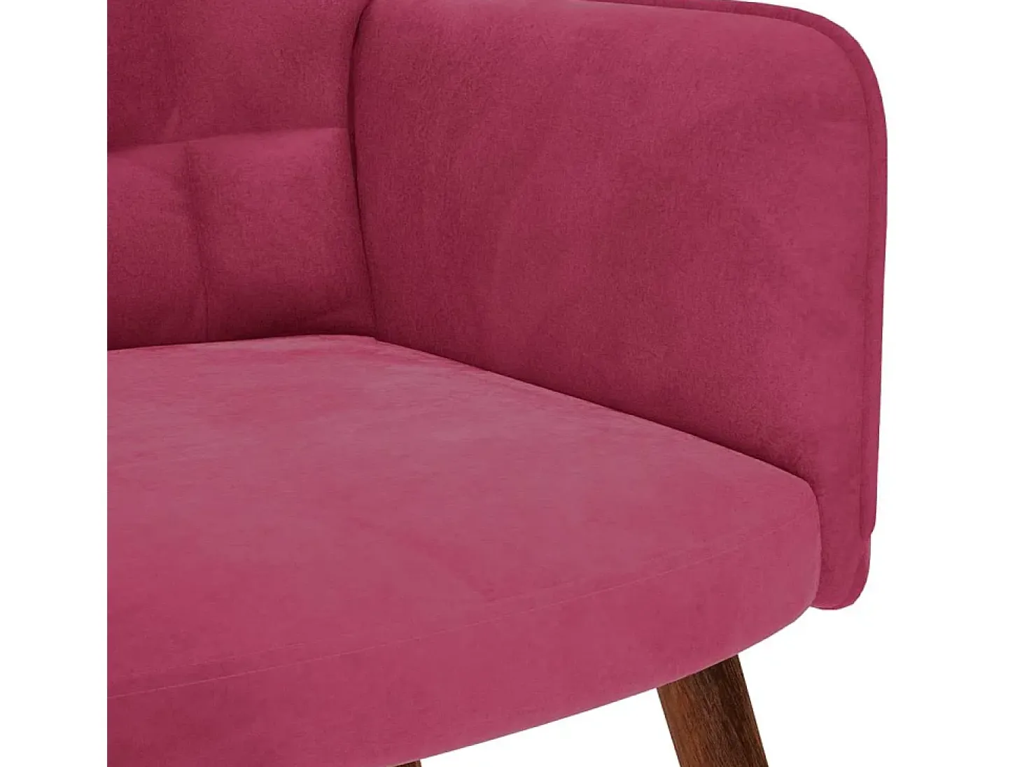Poltrona | Cadeira Relax com banco veludo vermelho tinto SHL93386